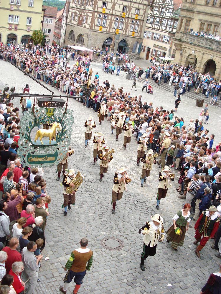 Hotel Goldenes Lamm Rothenburg ob der Tauber Bagian luar foto